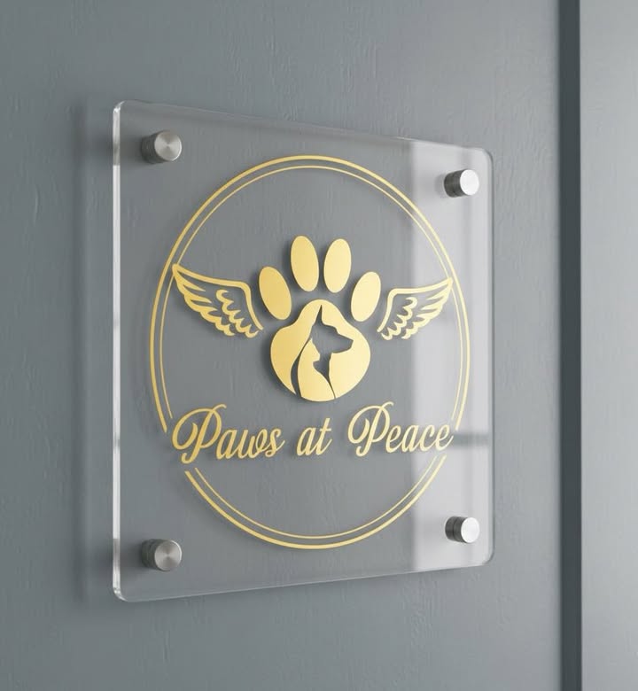 Custom Acrylic Door Sign for Cory Britton