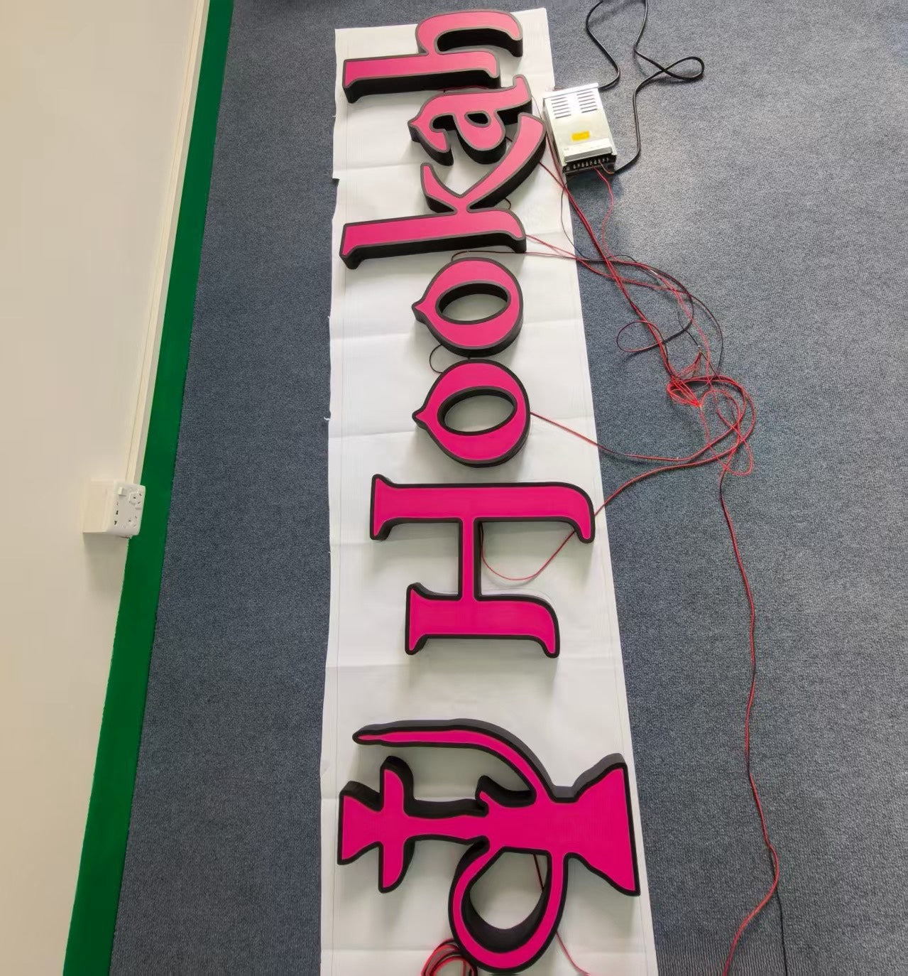 Custom 3D Frontlit Channel Sign for Agasi Daklala Remaining Payment