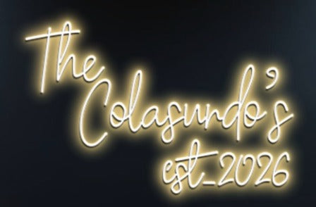 Custom Neon Sign for Christina Joe Colasurdo