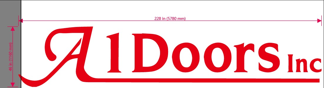 Custom 1" PVC Letter Signs for Judy