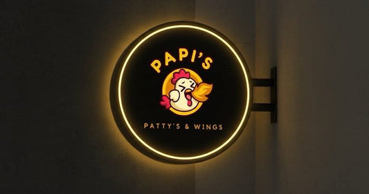 Custom Double Sided Light Box Sign for Roy Tapia