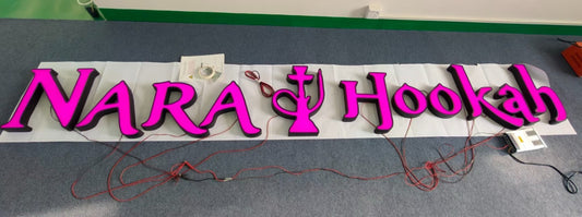 Custom 3D Frontlit Channel Sign for Agasi Daklala Remaining Payment