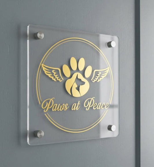 Custom Acrylic Door Sign for Cory Britton