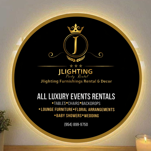 Custom Acrylic Backlit Sign for Jordan Etienne