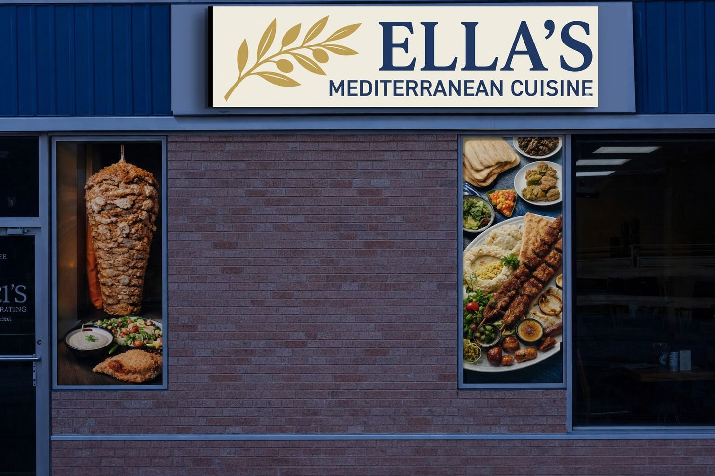 Custom Frontlit Lightbox Sign for Ellas Remaining Payment