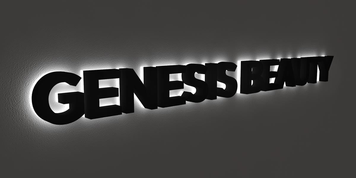 Custom 3D Metal Backlit Sign for Valentina - Upfront