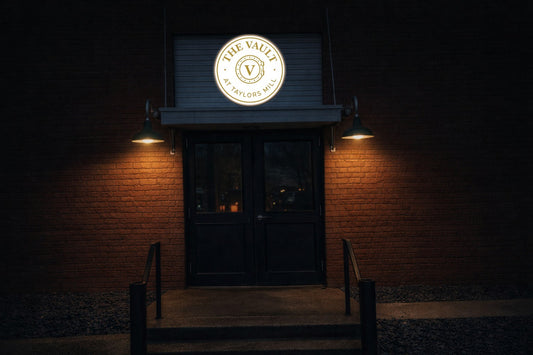 Custom Frontlit Lightbox Sign for Caleb Lewis