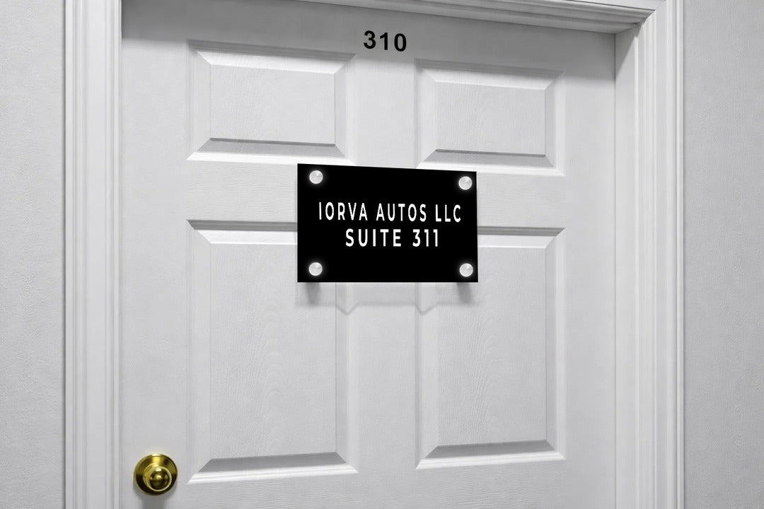 Custom Acrylic Door Sign for Afolabi Ibinayo
