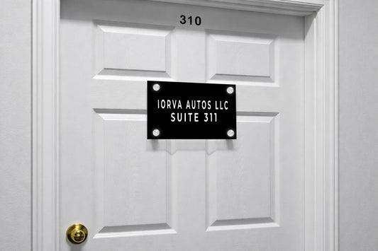 Custom Acrylic Door Sign for Afolabi Ibinayo