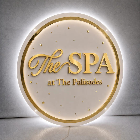 Custom Acrylic Backlit 3mm Raised Letters for Adrienne