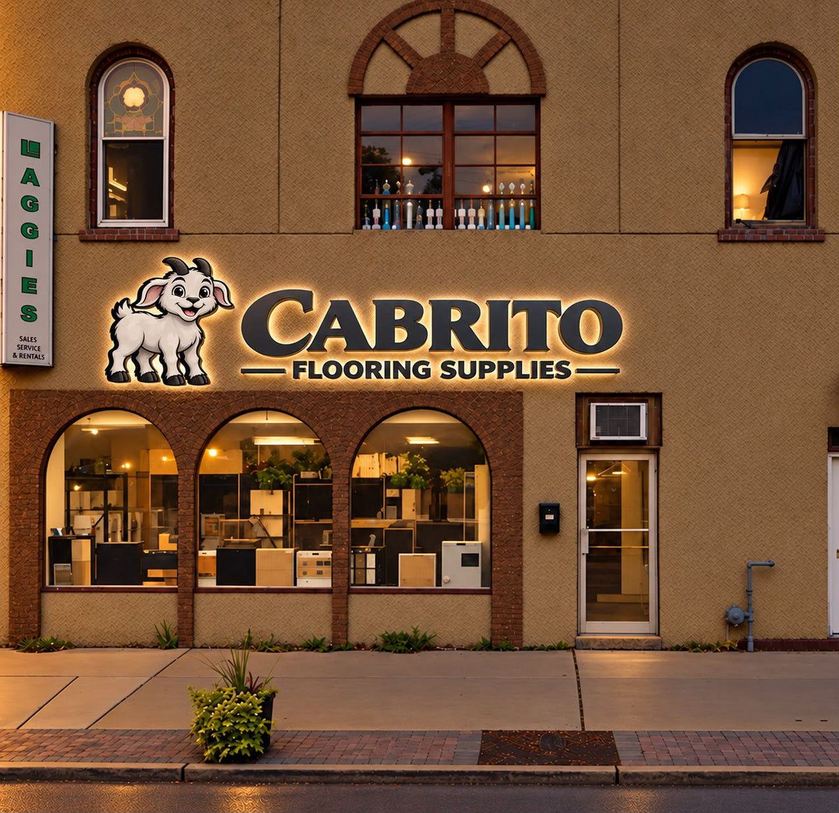 Custom 3D Metal Backlit Sign for Cabrito Flooring Supplies - 25% Second Payment