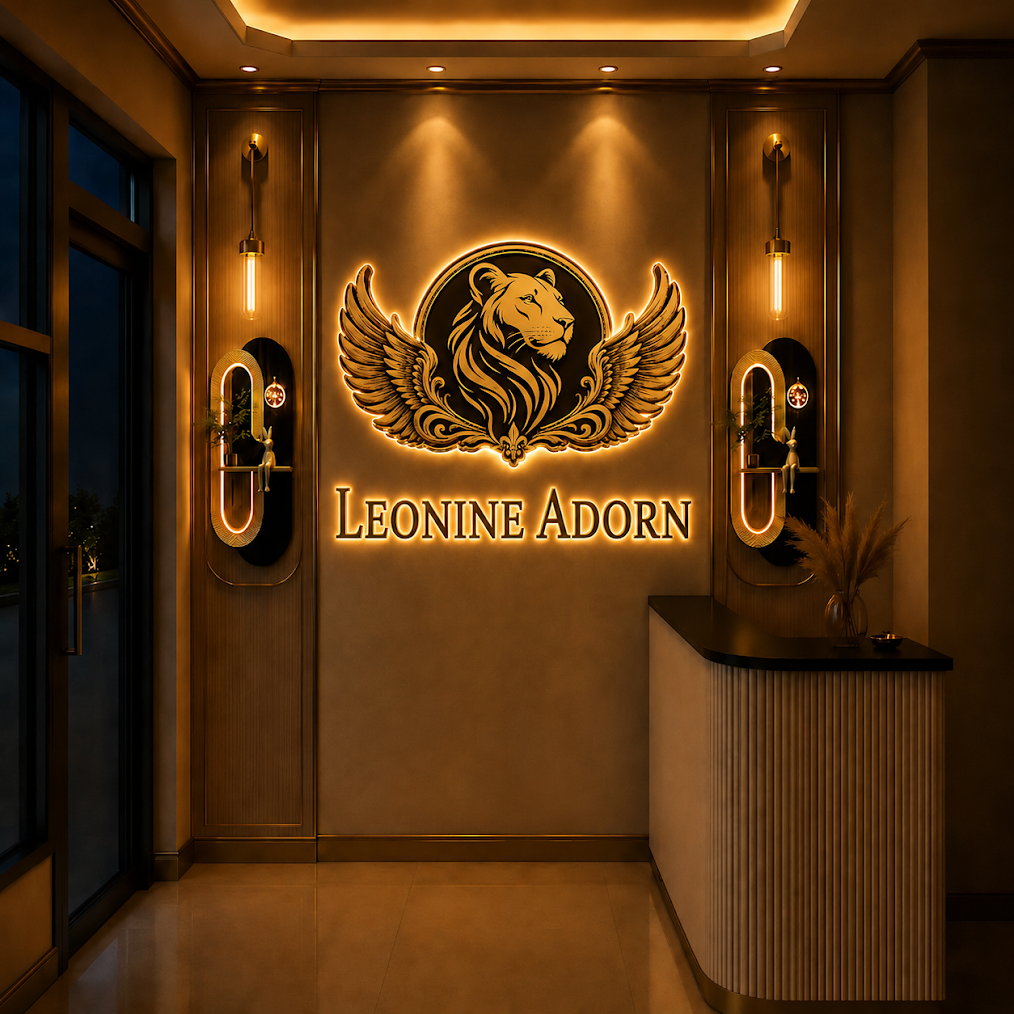 Custom 3D Metal Signs for Leonine Adorn - Second Payment